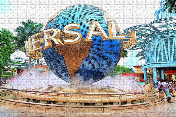 Singapore Universal Studios Jigsaw Puzzle Wooden 1000 Piece