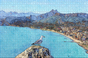 Spain Seagull Calpe Alicante Jigsaw Puzzle Wooden 1000 Piece