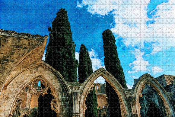 Bellapais Monastery Kyrenia Cyprus Jigsaw Puzzle Wooden 1000 Piece