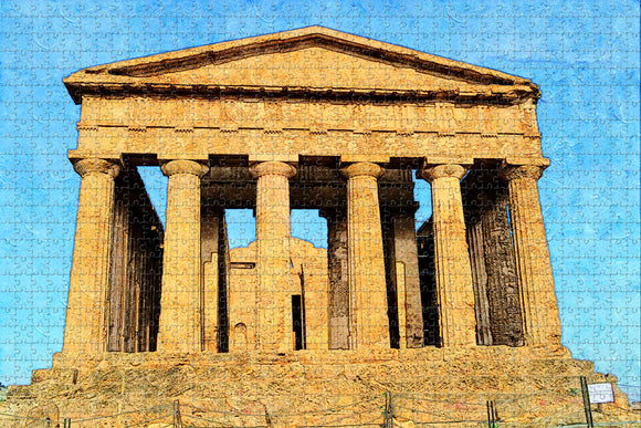 Italy Catania Sicialia Agrigento Temples Jigsaw Puzzle Wooden 1000 Piece