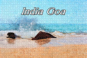 India Vagator Beach Goa Jigsaw Puzzle Wooden 1000 Piece