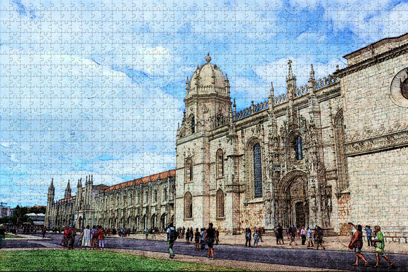 Portugal Jer¨®nimos Monastery Lisbon Jigsaw Puzzle Wooden 1000 Piece