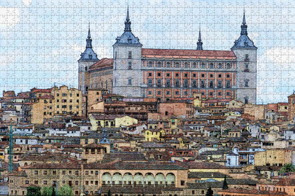 Spain Alcazar Castle Toledo Jigsaw Puzzle Wooden 1000 Piece