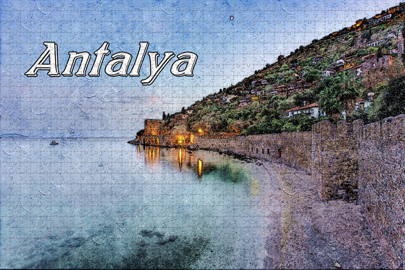 Turkey Alanya Castle Antalya Jigsaw Puzzle Wooden 1000 Piece