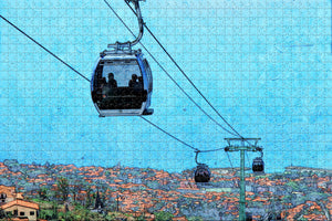 Portugal Monte Cable Car Funchal Madeira Jigsaw Puzzle Wooden 1000 Piece