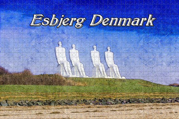 Denmark Esbjerg Jigsaw Puzzle Wooden 1000 Piece