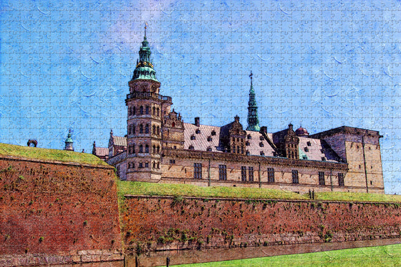Denmark Castle Helsingor Jigsaw Puzzle Wooden 1000 Piece