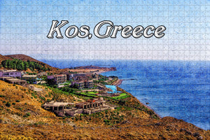 Greece Paradise Beach Kardamena Beach Kos Jigsaw Puzzle Wooden 1000 Piece