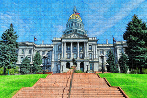 Denver Colorado Capitol USA Jigsaw Puzzle Wooden 1000 Piece