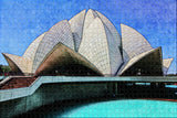 India Lotus Temple New Delhi Jigsaw Puzzle Wooden 1000 Piece