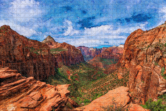 America USA Zion National Park Utah Jigsaw Puzzle Wooden 1000 Piece