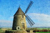 France Castelnaudary Windmill Jigsaw Puzzle Wooden 1000 Piece