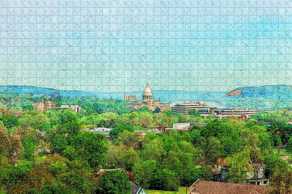 Little rock Arkansas State Capitol USA Jigsaw Puzzle Wooden 1000 Piece