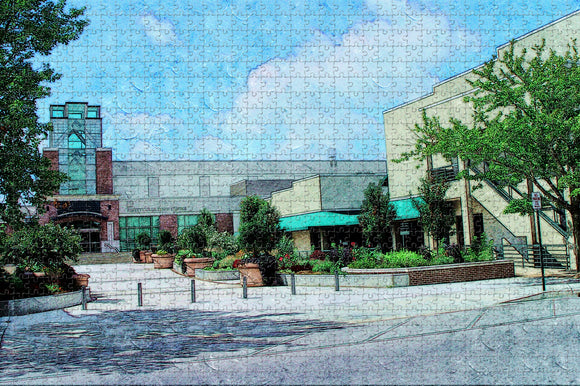 USA America Fayetteville Arkansas Town Square Jigsaw Puzzle Wooden 1000 Piece