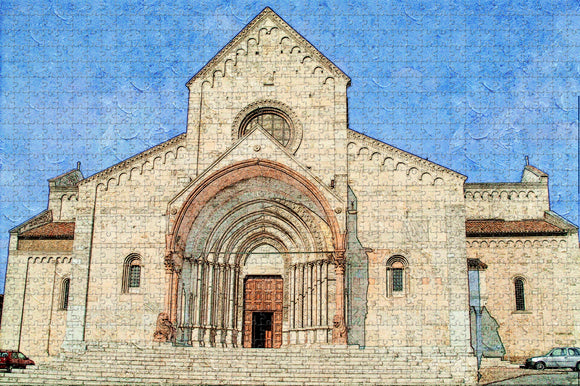 Italy Ancona Cathedral San Ciriaco Jigsaw Puzzle Wooden 1000 Piece