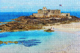 France Saint Malo Castle Jigsaw Puzzle Wooden 1000 Piece