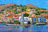 Greece Symi Rhodes Jigsaw Puzzle Wooden 1000 Piece