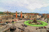 Spain Suare Barcelona Jigsaw Puzzle Wooden 1000 Piece