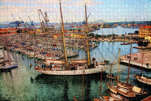 France Port Toulon Jigsaw Puzzle Wooden 1000 Piece