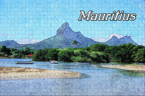 Mauritius Moutain Jigsaw Puzzle Wooden 1000 Piece