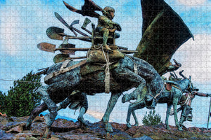 Colombia Statues Manizales Jigsaw Puzzle Wooden 1000 Piece