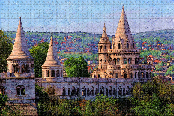 Hungary Fishermen's Bastion Budapest Jigsaw Puzzle Wooden 1000 Piece