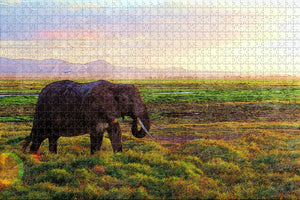 Ambosele Nation Park Amboseli Kenya Jigsaw Puzzle Wooden 1000 Piece