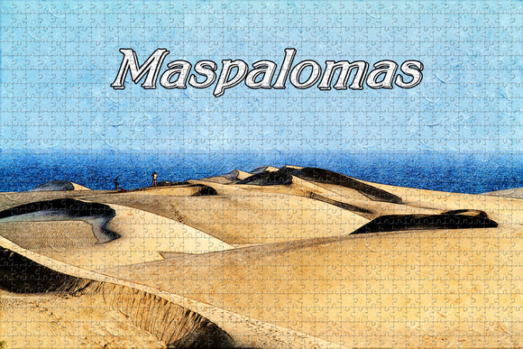 Spain Dunes of Maspalomas Jigsaw Puzzle Wooden 1000 Piece