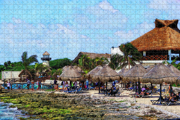 Mexico Cozumel Beach Jigsaw Puzzle Wooden 1000 Piece