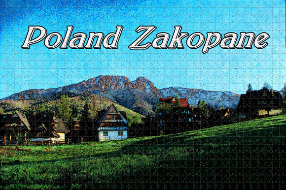 Poland Zakopane Jigsaw Puzzle Wooden 1000 Piece