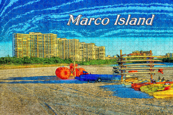 USA America Marco Island Tigertail Beach Jigsaw Puzzle Wooden 1000 Piece