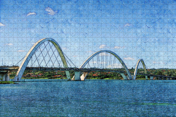 Brazil Bridge Brasilia Jigsaw Puzzle Wooden 1000 Piece