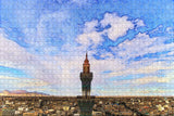 Iran Tower Qom Jigsaw Puzzle Wooden 1000 Piece