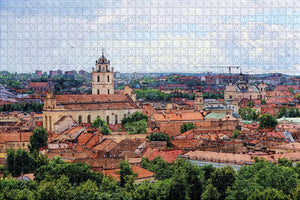 Old Town Vilnius Lithuania Jigsaw Puzzle Wooden 1000 Piece