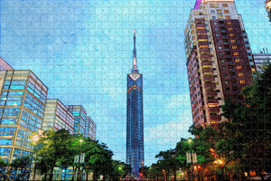 Japan Fukuoka Tower Jigsaw Puzzle Wooden 1000 Piece