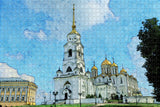 Russia Holy Assumption Cathedral Vladimir Jigsaw Puzzle Wooden 1000 Piece