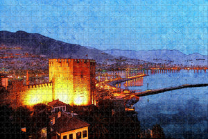 Turkey Red Tower Alanya Jigsaw Puzzle Wooden 1000 Piece