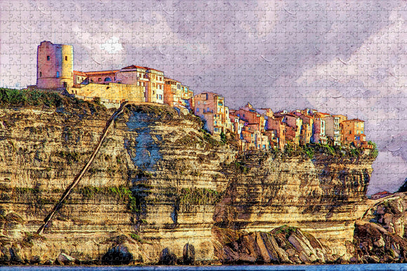 France Bonifacio Corsica Jigsaw Puzzle Wooden 1000 Piece