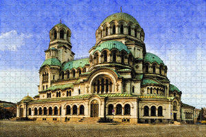 Bulgaria Church Sofia Alexander Nevski Jigsaw Puzzle Wooden 1000 Piece