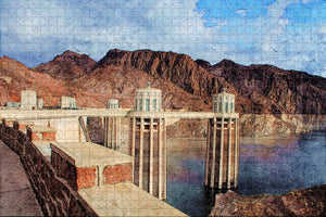 Hoover Dam Boulder USA Jigsaw Puzzle Wooden 1000 Piece