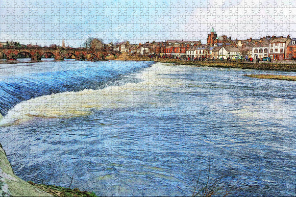 UK England Dumfries River Nith Jigsaw Puzzle Wooden 1000 Piece