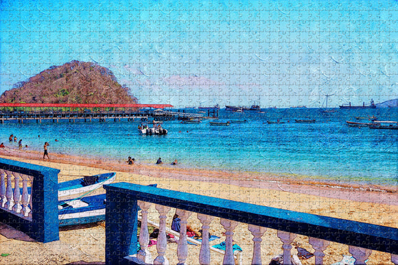 Beach Panama Jigsaw Puzzle Wooden 1000 Piece