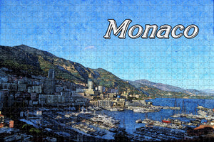 Monaco Port Jigsaw Puzzle Wooden 1000 Piece