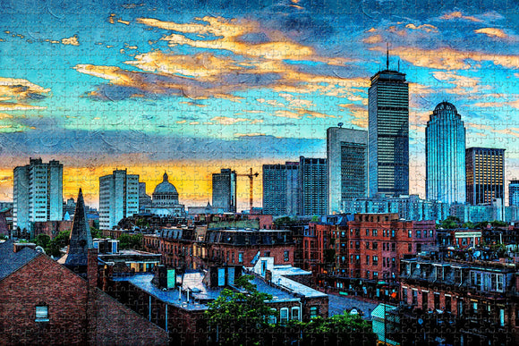 Boston USA Jigsaw Puzzle Wooden 1000 Piece