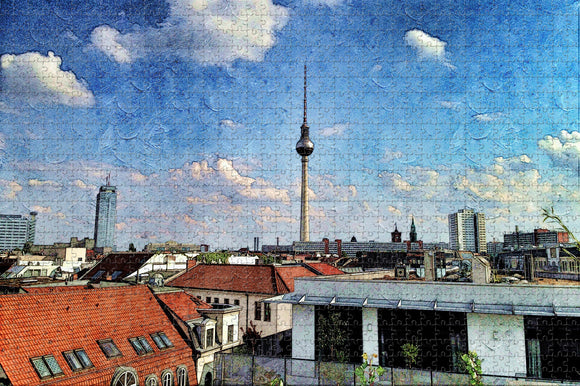 Germany TV Tower Berlin Jigsaw Puzzle Wooden 1000 Piece