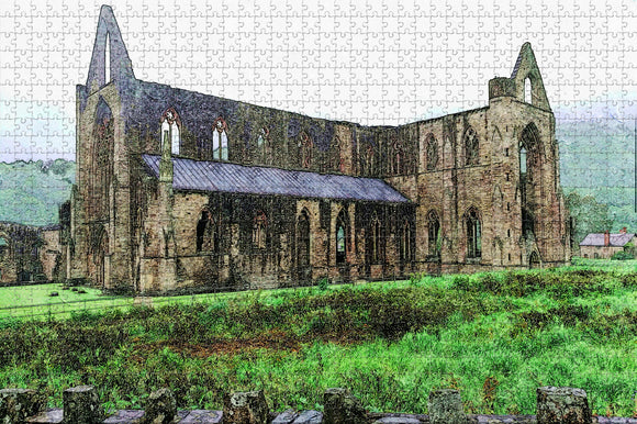 UK England Chepstow Tintern Abbey Jigsaw Puzzle Wooden 1000 Piece