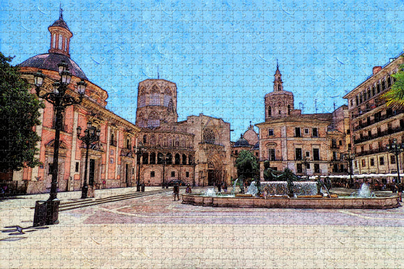 Spain Valencia Cathedral Jigsaw Puzzle Wooden 1000 Piece