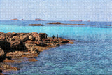 Spain Cala Comte Beach Ibiza Jigsaw Puzzle Wooden 1000 Piece