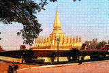 Laos Golden Pagoda Vientiane Jigsaw Puzzle Wooden 1000 Piece