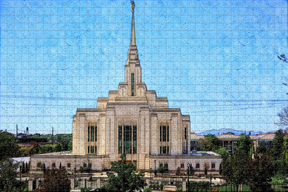 Salt Lake City Church USA Jigsaw Puzzle Wooden 1000 Piece